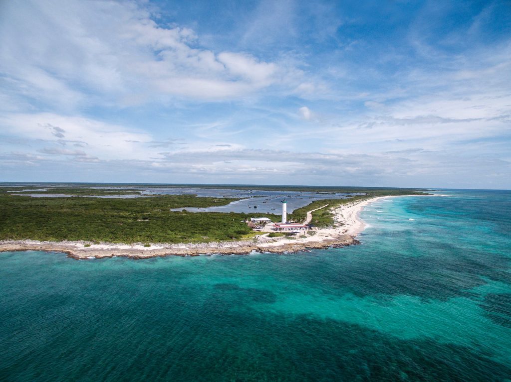 Faro Celarain lighthouse at Punta Sur, Cozumel