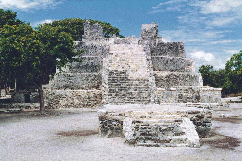 El Castillo pyramid at El Meco