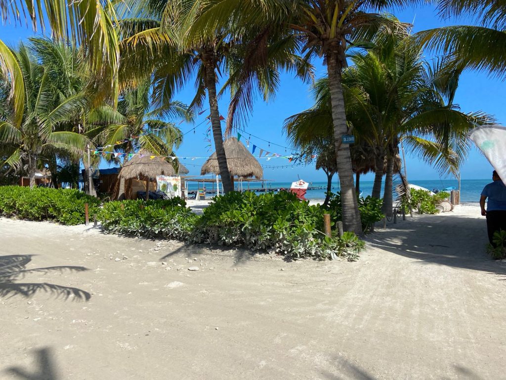 Empty beach in Holbox