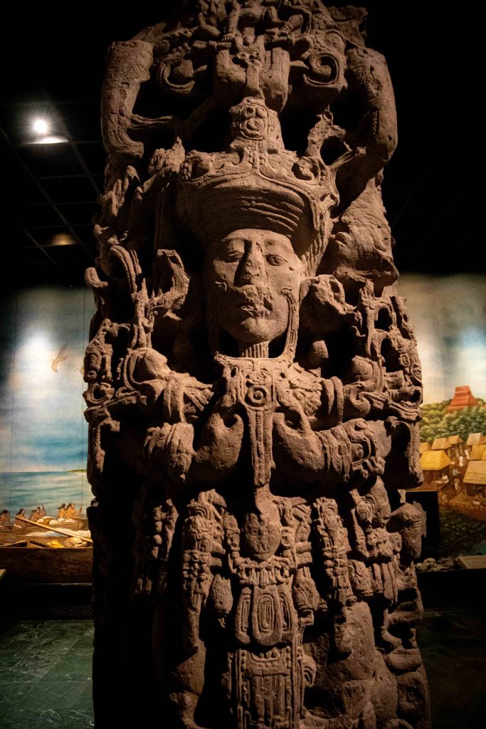 Exhibition hall at the Museum of Maya Culture, Chetumal