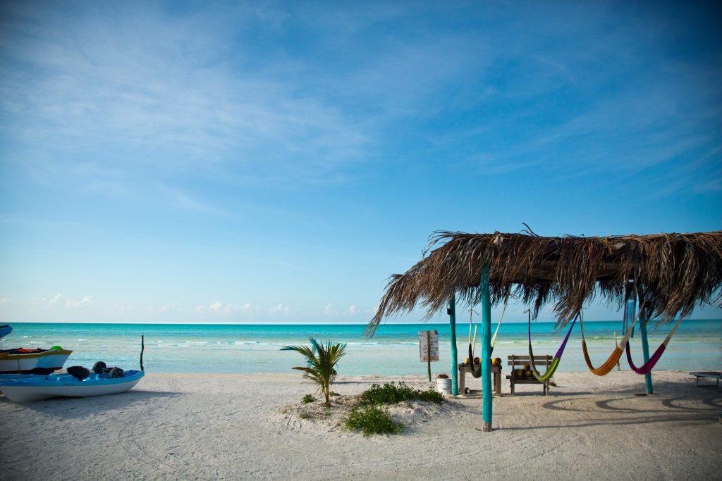 Punta Cocos beach in Holbox