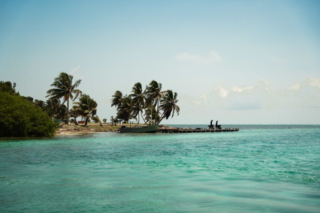 Main beach of Holbox in front of town