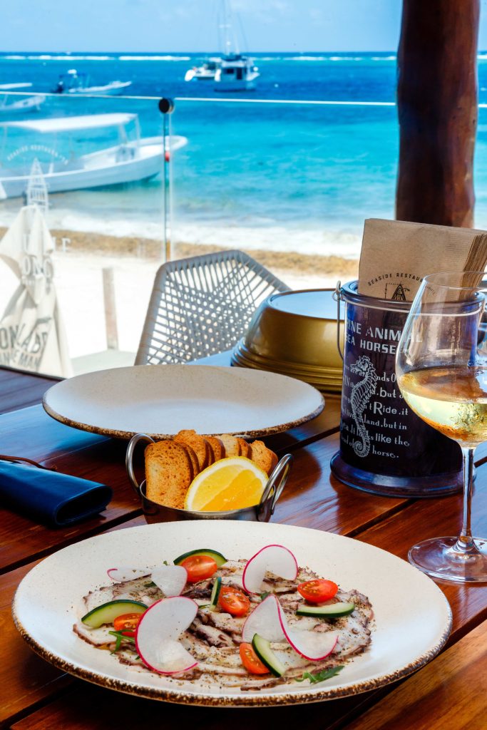 Ceviche and seafood served in Puerto Morelos